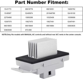 img 1 attached to 💨 TTIIHOT Blower Motor Resistor Kit for Chevy GMC Vehicles - Silverado, Tahoe, Suburban, Sierra, Yukon XL - Replaces OEM Part Numbers