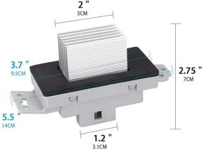 img 3 attached to 💨 TTIIHOT Blower Motor Resistor Kit for Chevy GMC Vehicles - Silverado, Tahoe, Suburban, Sierra, Yukon XL - Replaces OEM Part Numbers