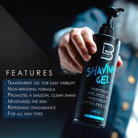 img 3 attached to 🪒 Level 3 Shaving Gel: Achieve the Perfect Straight Razor Shave with Refreshing Aqua Fragrance - Non-Irritating Formula, No Hot Towel Required