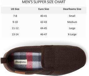 img 1 attached to Herringbone Closed Slipper Blazer Men's Shoes by Dearfoams