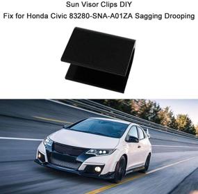 img 3 attached to 🔧 Решение DIY для Honda Civic: крепежи Carrfan Sun Visor для провисания/прогибания 83280-SNA-A01ZA