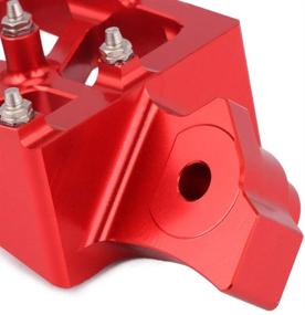 img 1 attached to JFG RACING CNC Red Foot Pegs Footpegs Foot Rests Foot Pedals For For XR50R XR70R XR80R XR100R 2000 2001 2002 2003 2004 2005