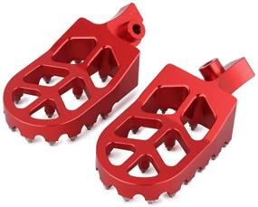 img 2 attached to JFG RACING CNC Red Foot Pegs Footpegs Foot Rests Foot Pedals For For XR50R XR70R XR80R XR100R 2000 2001 2002 2003 2004 2005