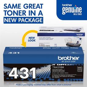 img 1 attached to Black TN431BK Standard Yield 🖨️ Toner for Brother Printer - Retail Pack