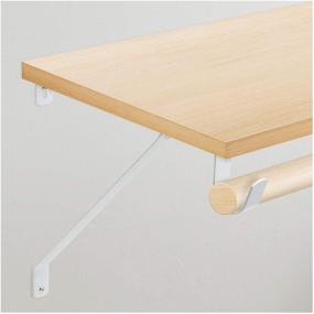 img 1 attached to 🛠️ Nuk3y Adjustable Shelf Rod Bracket (White) – Sturdy & Heavy-Duty Support for Shelves