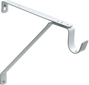 img 3 attached to 🛠️ Nuk3y Adjustable Shelf Rod Bracket (White) – Sturdy & Heavy-Duty Support for Shelves