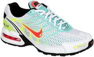 👟 nike air max torch 4 running shoe for women (size 9, white/black-volt-laser crimson) logo