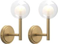 🛠️ phansthy set of 2 industrial wall sconce lighting: double globe glass vintage bathroom vanity light fixtures – modern wall lamps in antique bronze логотип