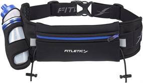 img 4 attached to 🏃 Fitletic HD12G: Patented Bounce Free Hydration Belt for Endurance, Ironman, Triathlon, 5K, 10K, Marathon, Trail - Range of Sizes & Colors