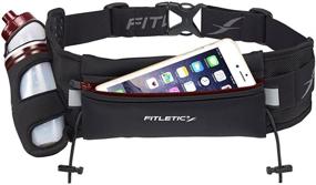 img 3 attached to 🏃 Fitletic HD12G: Patented Bounce Free Hydration Belt for Endurance, Ironman, Triathlon, 5K, 10K, Marathon, Trail - Range of Sizes & Colors