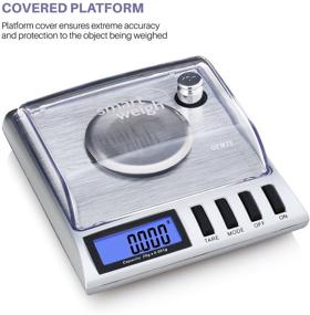 img 1 attached to 🔍 Smart Weigh GEM20- 20g x 0.001 Grams, High Precision Digital Milligram Jewelry Scale with Calibration Weights and Tweezers included - Ideal for Reloading, Jewelry, and Gems