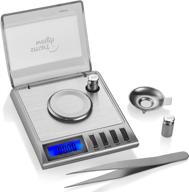 🔍 smart weigh gem20- 20g x 0.001 grams, high precision digital milligram jewelry scale with calibration weights and tweezers included - ideal for reloading, jewelry, and gems logo