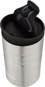 img 1 attached to 💧 Rubbermaid Leak-Proof Flip Lid Thermal Bottle, 10 oz - Black: Stay Hydrated On-The-Go!