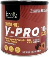 🌱 brota superfoods vegan protein powder: the perfect choice for athletes and fitness enthusiasts - delicious cacao plant based protein with 22g per serving and high digestibility and nutritional quality logo