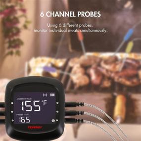 img 1 attached to Revolutionizing Cooking: Tenergy Solis Digital Meat Thermometer – App Controlled & Wireless Convenience