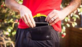 img 3 attached to 🏃 Running Buddy Magnetic Buddy Pouch: Magnetic Cell Phone Beltless Waist Bag with Magnet Pocket for Running, Fitness, Workouts, and Traveling (Available in 3 Sizes: Small 5 7/8"L, XL 6 3/4"L, and XXL 7 1/8"L)
