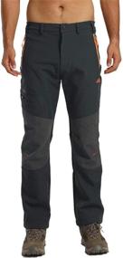 img 3 attached to 🏔️ Stay Warm and Dry with MAGCOMSEN Winter Pants - Water Resistant Snow Ski Pants with 4 Pockets, Softshell Material - Perfect for Hiking