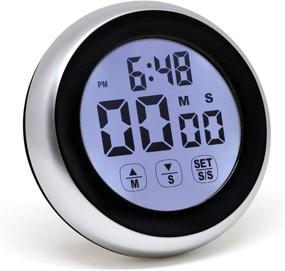 img 4 attached to ⏲️ Mooas LED Digital Cooking Timer TC2 (Black) - Kitchen Timer, Stop Watch, Countdown & Alarm Clock with Backlight Touch Screen, Magnetic Back - Ideal for Studying, Cooking, Exercising