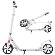 🛴 outcamer adult scooter folding kick scooter with large wheels for kids/adults - 3 height adjustments, max load 220lbs logo