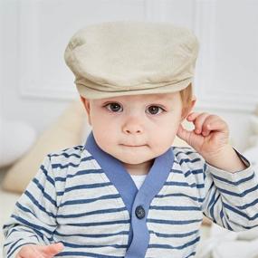 img 3 attached to 🧢 Stylish Keepersheep Newsboy Driving Toddler Heather Boys' Hats & Caps for Fashionable Kids