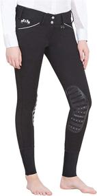 img 2 attached to 👖 Discover Style and Performance: Equine Couture Women's Brittni Knee Patch Breech