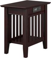 🏞️ atlantic furniture ah13211 espresso mission end table logo