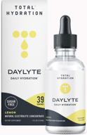 🍋 total hydration daylyte daily hydration (lemon) sugar-free electrolyte drops - rehydrate, refuel, and rejuvenate with magnesium, calcium, zinc, and more! logo