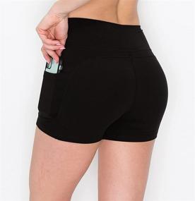 img 2 attached to 🧘 ALWAYS Women's Premium Yoga Shorts: Buttery Soft Stretch for Running, Cheerleading, Dance, and more!