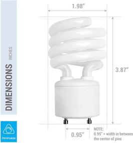 img 1 attached to 💡 Efficient Pack Watt Mini Spiral Bulb: A Compact Equivalent Lighting Solution