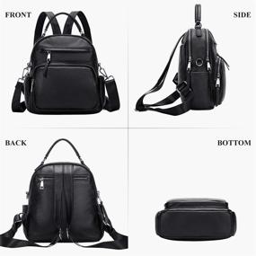 img 1 attached to ALTOSY Backpack Crossbody S71 Black