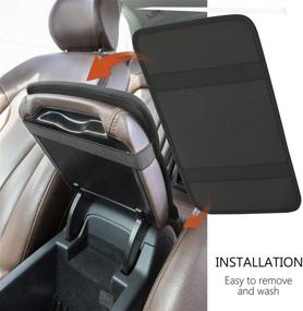 img 2 attached to 🚗 Enhance Your Ride with BIGCARJOB Aztec Auto Interior Accessories: Seat Cover, Shoulder Pad, Console Cover, and Steering Wheel Cover - Perfect for Sedans and SUVs