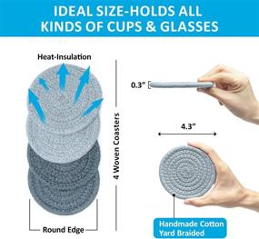 img 3 attached to 🔥 Heat Resistant Housewarming Coasters: Absorbent Protection for Food Service Equipment & Supplies