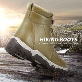 img 1 attached to 🥾 Women's Waterproof Hiking Boots - Non-Slip Outdoor Backpacking Trekking Shoes for Walking Trails