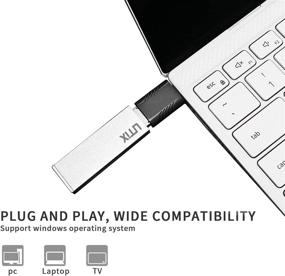 img 3 attached to UMIXGENE Portable Flash Drive 256GB - Ultra-Fast SSD with USB 3.2 Gen 2 Interface (Silver)