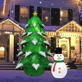 img 3 attached to 🎄 7FT Inflatable Christmas Tree Decorations with LED Lights - Outdoor Blow Up Yard Decorations