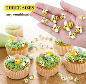 img 2 attached to 🐝 Buzzing with Delight: 45 Pieces Tiny Bees Decorations Party Kit with Storage Box for DIY Crafts and Home Décor