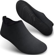 quick-dry aqua socks for women and men – water shoes for swim, beach, pool, yoga, and surf: seekway sb001 logo