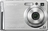 📷 sony cybershot dscw80 7.2mp digital camera with 3x optical zoom, super steady shot - silver (previous model) logo