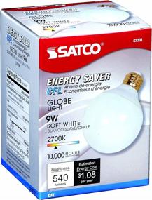 img 1 attached to Satco S7301 Medium Light Bulb, White Finish, 4.34 inches, 2700K Soft White Color