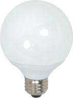 satco s7301 medium light bulb, white finish, 4.34 inches, 2700k soft white color logo