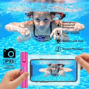 img 3 attached to 📱 Waterproof Floating Phone Pouch 3 Pack - Ideal Dry Bag for Summer Water Sports and Diving - Compatible with iPhone 12 Pro Max, Galaxy S21, and More!