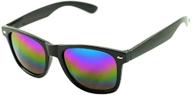 🕶️ reflective black toddler sunglasses for kids age 3-10: mirror shades logo