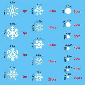 img 1 attached to 🎄 Наклейки на окна "Снежинки ГонЛей на Рождество" - 180 шт. Зимнее рождественское украшение, стикеры для вечеринок в стиле "Замёрзшее королевство", новогодние принадлежности