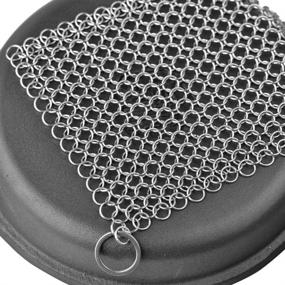 img 3 attached to Stainless Cleaner SourceTon Chainmail Scrubber