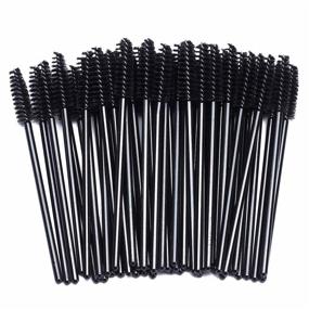 img 1 attached to 🎨 Effortlessly Apply Makeup with 300 Disposable Mascara Eyelash Wands by Tbestmax