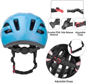 img 2 attached to Adjustable Kids Helmet for Cycling - Toddler Bike Helmet for Boys & Girls, Ages 3-14 Years - Youth Bike Helmets