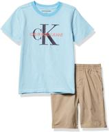 🩳 calvin klein boys' 2-piece shorts set logo