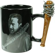 the walking dead negan & lucille 15oz coffee mug - unleash your inner zombie slayer with this collectible cup! logo