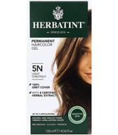 🌰 herbatint permanent haircolor gel, 5n light chestnut - professional-grade 4.56 fl oz hair dye logo