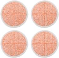 a-zachary 4 pack heavy duty replacement scrub mop pads for bis-sell spinwave 2124, 2039a, 2039, 20391, 20395, 2039q, 2039t, 2039w – replaces part #1611297 & 1611298 logo